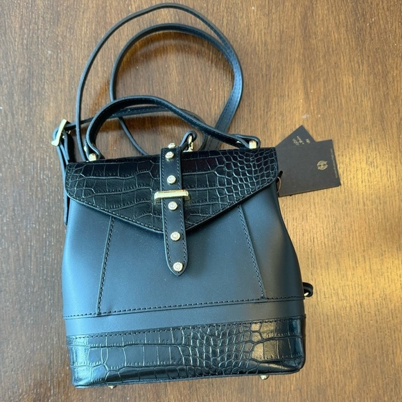 House of Harlow 1960 NEW Leather Crystal Stud 4 Way Backpack- Nicole Richie main image 14